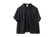 画像1: pure satin shirt (BK) (1)