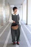 画像11: 80sタイプライター プリーツ衿のブラウス (BK) (11)