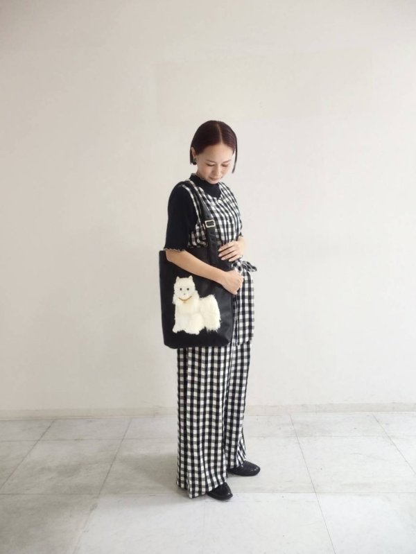 画像15: SALE20%OFF!!  オーガニックブルーゼ メロー配色半袖プルオーバー (BK) (15)