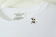 画像4: Cotton Frice crew neck T-shirts with Bee KNT0H (WH) (4)