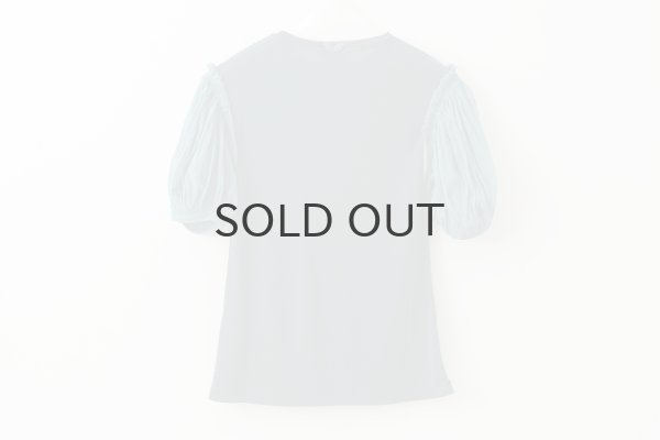 画像2: Cotton Frice T-Shirts With Mesh Sleeves KNT196G (TQ) (2)