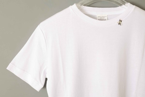 画像5: Cotton Frice T-shirts with Bee (KNT252H:WH) (5)