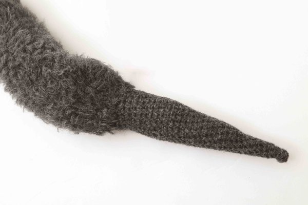 画像5: ALPACA KNIT MUFFLER (KU61A:GY) (5)