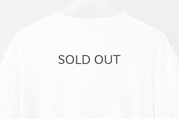 画像9: Cotton Frice T-Shirts With Mesh Sleeves KNT253 (WH) (9)