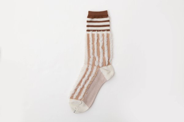 画像2: STRIPE&FRINGE SOCKS (AS-230) (2)