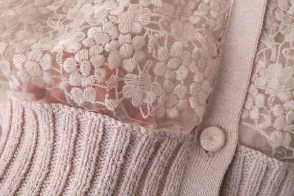 画像4: SALE15%OFF!! ORGANDY EMBROIDERY BLOUSON (VE210:IV) (4)