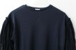 画像4: COTTON FREICE T-SHIRT w/MESH SLEEVES (KNT253A:NV) (4)