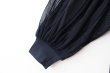 画像5: COTTON FREICE T-SHIRT w/MESH SLEEVES (KNT253A:NV) (5)