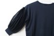 画像8: COTTON FREICE T-SHIRT w/MESH SLEEVES (KNT253A:NV) (8)