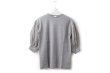 画像1: COTTON FREICE T-SHIRT w/MESH SLEEVES (KNT253A:MGY) (1)