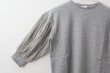 画像3: COTTON FREICE T-SHIRT w/MESH SLEEVES (KNT253A:MGY) (3)