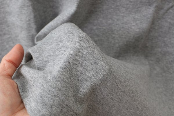 画像7: COTTON FREICE T-SHIRT w/MESH SLEEVES (KNT253A:MGY) (7)