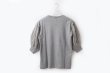 画像2: COTTON FREICE T-SHIRT w/MESH SLEEVES (KNT253A:MGY) (2)