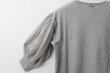 画像8: COTTON FREICE T-SHIRT w/MESH SLEEVES (KNT253A:MGY) (8)