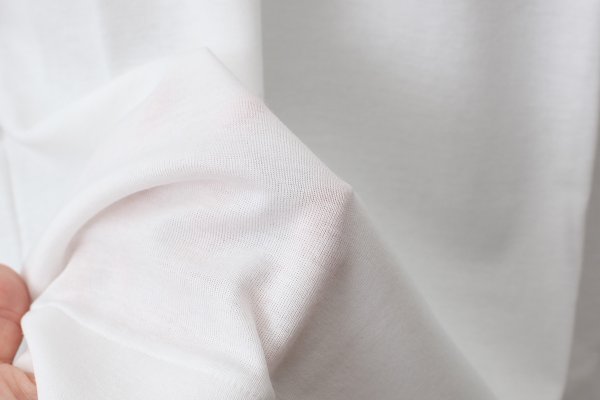 画像8: COTTON FREICE T-SHIRT w/MESH SLEEVES (KNT253A:WH) (8)