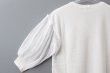 画像9: COTTON FREICE T-SHIRT w/MESH SLEEVES (KNT253A:WH) (9)