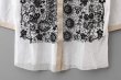 画像7: MESH WHITE CARDIGAN WITH FLOCK (MT105L-F63:WH×BK) (7)