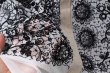 画像9: MESH WHITE CARDIGAN WITH FLOCK (MT105L-F63:WH×BK) (9)