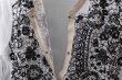 画像6: MESH WHITE CARDIGAN WITH FLOCK (MT105L-F63:WH×BK) (6)
