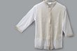 画像3: MESH WHITE CARDIGAN WITH FLOCK (MT105L-F63:WH×IV) (3)