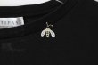画像4: Cotton Frice crew neck T-shirts with Bee KNT0H (BK) (4)