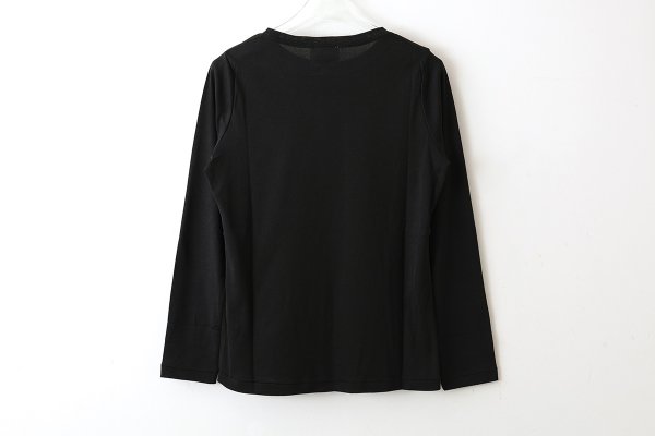 画像2: Cotton Frice crew neck T-shirts with Bee KNT0I, KNT0H(BK) (2)