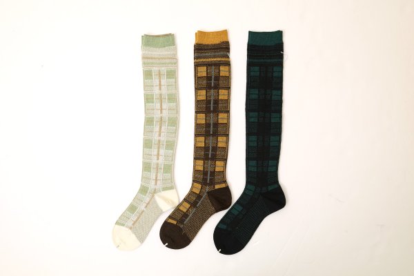 画像2: SALE20%OFF!! TARTAN CHECK ハイソックス (AM-757AHS) (2)