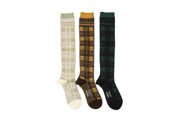 画像1: SALE20%OFF!! TARTAN CHECK ハイソックス (AM-757AHS) (1)