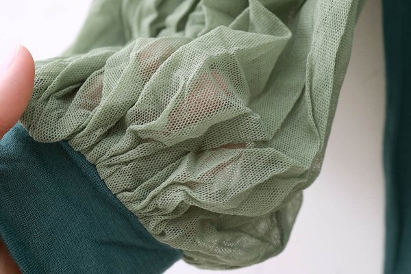 画像7: Wool Jersey T-Shirts With Mesh Sleeves KNT216E (DBL) (7)