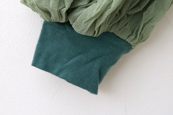画像6: Wool Jersey T-Shirts With Mesh Sleeves KNT216E (DBL) (6)