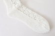 画像4: FLOWER FRONT LACE ソックス (DS-51H:WH,YW) (4)