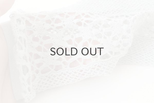 画像7: FLOWER FRONT LACE ソックス (DS-51H:GY,BK) (7)