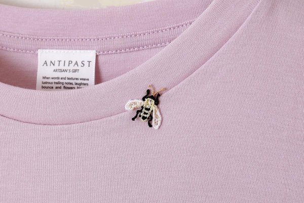 画像4: Cotton Frice N/S with Bee (KNT252N:LPK) (4)