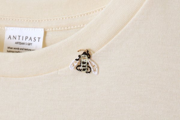 画像4: Cotton Frice N/S with Bee (KNT252N:IV) (4)