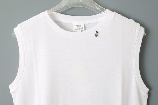 画像3: Cotton Frice N/S with Bee (KNT252N:WH) (3)