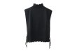 画像1: COTTON CASHMERE KNIT VEST (AU77:BK) (1)