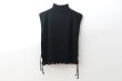 画像2: COTTON CASHMERE KNIT VEST (AU77:BK) (2)