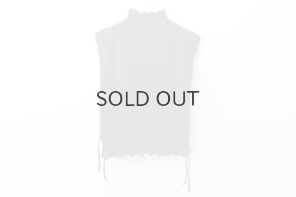 画像2: COTTON CASHMERE KNIT VEST (AU77:BK) (2)