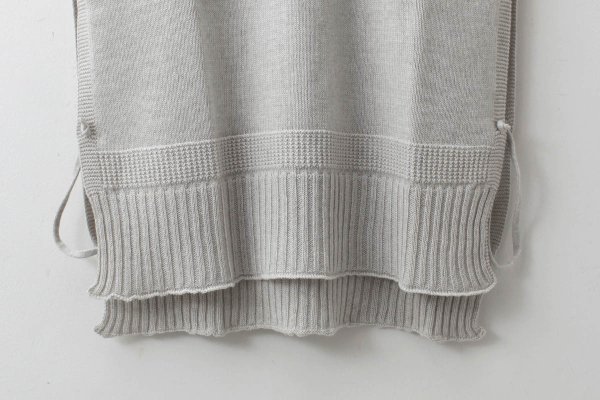 画像5: COTTON CASHMERE KNIT VEST (AU82:GY) (5)
