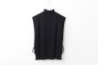 画像2: COTTON CASHMERE KNIT VEST (AU82:BK) (2)