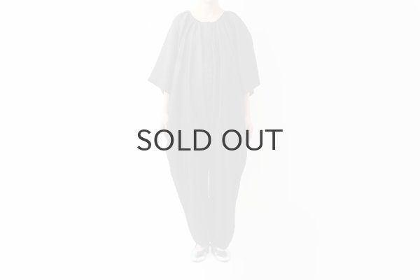 画像17: 別注!! Khadi Silk Wide Overalls (BK) (17)