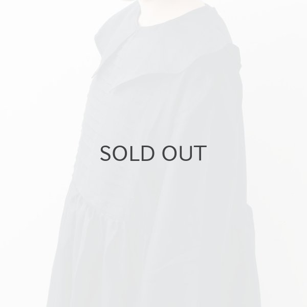 画像17: 別注!! Khadi Silk Tuck Dress (BK) (17)