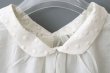 画像5: Khadi Cotton Silk Embroidery collar Tuck Blouse (OF) (5)