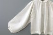 画像6: Khadi Cotton Silk Embroidery collar Tuck Blouse (OF) (6)