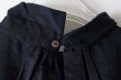 画像10: Khadi Cotton Silk Embroidery Collar Tuck Dress (NV) (10)