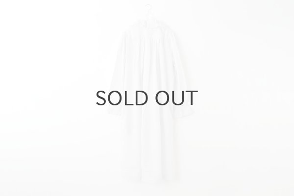 BUNON Khadi Cotton Silk Embroidery Frill Dress BUNON Khadi Cotton Silk Embroidery Frill Dress