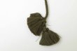 画像7: Khadi Silk Polka dots Print Tassel Scarf (C.BR) (7)