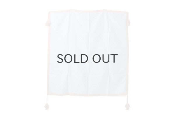 画像2: Khadi Silk Polka dots Print Tassel Scarf (DBL) (2)