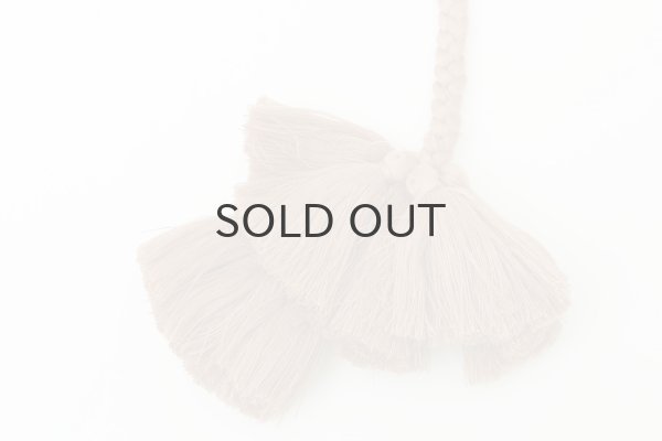 画像7: Khadi Silk Polka dots Print Tassel Scarf (DBL) (7)