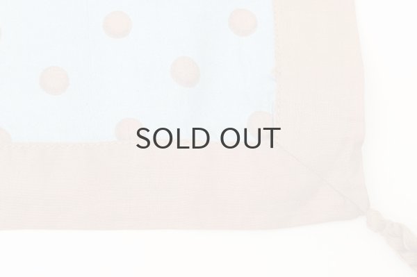 画像3: Khadi Silk Polka dots Print Tassel Scarf (DBL) (3)